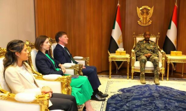 Abdel Fattah al-Burhan, Sovereign Council Chairman, meets Richard Crowder UK Special Envoy for Sudan on Sept 12, 2026