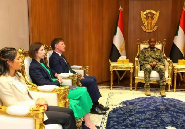 Abdel Fattah al-Burhan, Sovereign Council Chairman, meets Richard Crowder UK Special Envoy for Sudan on Sept 12, 2026