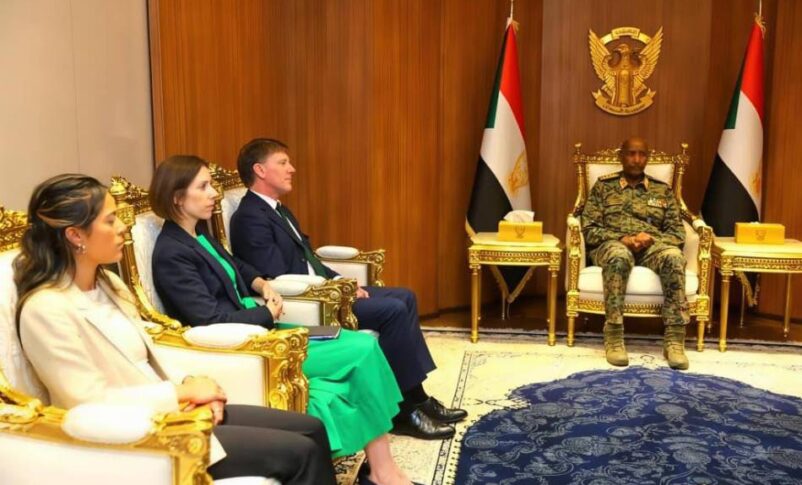 Abdel Fattah al-Burhan, Sovereign Council Chairman, meets Richard Crowder UK Special Envoy for Sudan on Sept 12, 2026