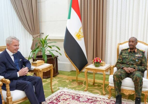 Abdel Fattah al-Burhan meets with Pekka Haavisto UN envoy for Sudan on Sept 6, 2026
