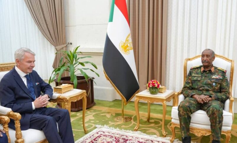 Abdel Fattah al-Burhan meets with Pekka Haavisto UN envoy for Sudan on Sept 6, 2026