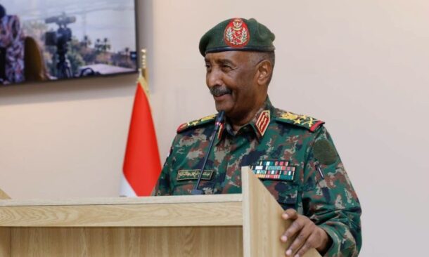 Sudan's army chief General Abdel Fattah al-Burhan addresses journalists in Khartoum, Sudan, September 10, 2026.