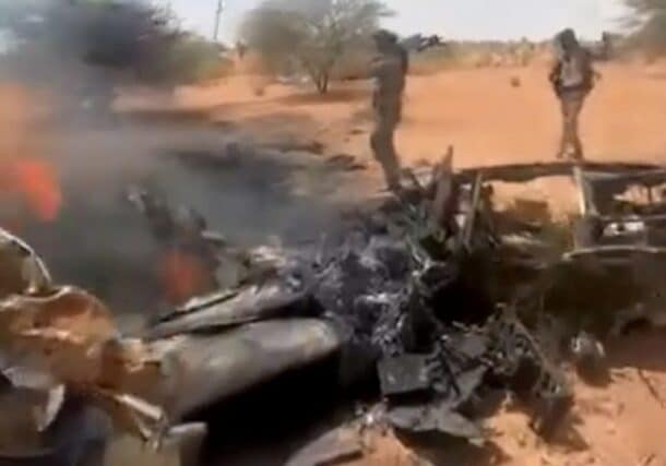 Drone downed in North Darfur on Sept 27, 2026