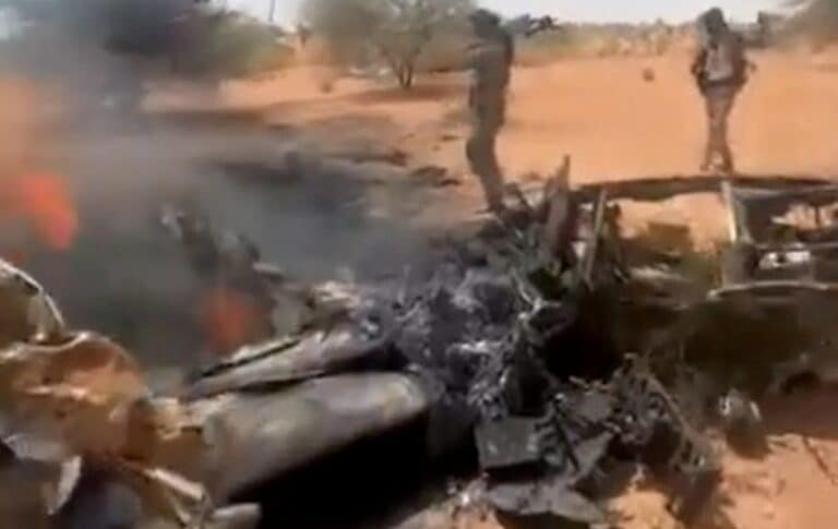 Drone downed in North Darfur on Sept 27, 2026