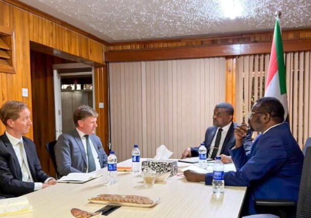 Ezzadine Mohamed Ahmed El-Safi, Head of Tasis National Authority for Humanitarian Access, received at his office in Nairobi Richard Crowder, UK Special Representative to Sudan on Sept 18, 2026