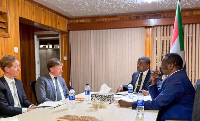 Ezzadine Mohamed Ahmed El-Safi, Head of Tasis National Authority for Humanitarian Access, received at his office in Nairobi Richard Crowder, UK Special Representative to Sudan on Sept 18, 2026
