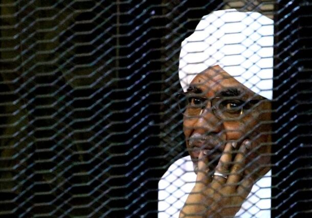 Ousted president Omer al Bashir in the defendant's cage during during his trial in Khartoum, Reuters file photo.