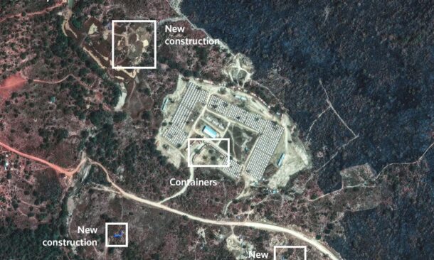 Satellite imagery published by Rueters on February 10, 2026 showing an RSF training camp in Ethiopia near the Sudanese border