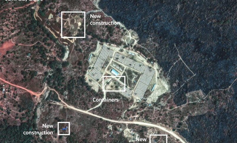 Satellite imagery published by Rueters on February 10, 2026 showing an RSF training camp in Ethiopia near the Sudanese border
