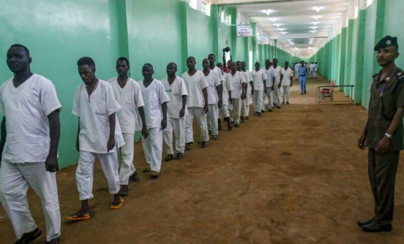 Sudanese detainees in Omdurman prison Al Jazeera file photo