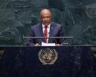 Sudanese Foreign Minister Mohieddin Salim addresses the 81st session of the UN General Assembly in New York, September 28, 2026.
