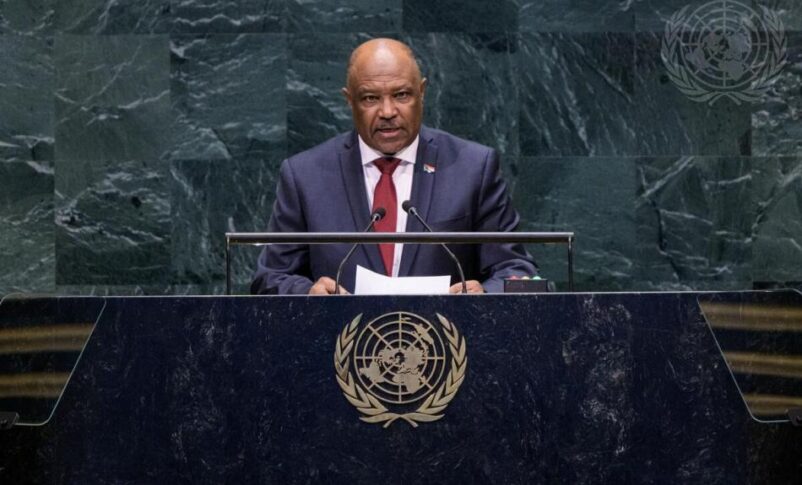 Sudanese Foreign Minister Mohieddin Salim addresses the 81st session of the UN General Assembly in New York, September 28, 2026.