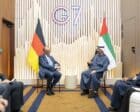 Friedrich Merz, German Chancellor, met with UAE President Mohamed bin Zayed Al Nahyan on the sidelines of the G7 Summit in Évian-les-Bains, France. on June 17, 2026