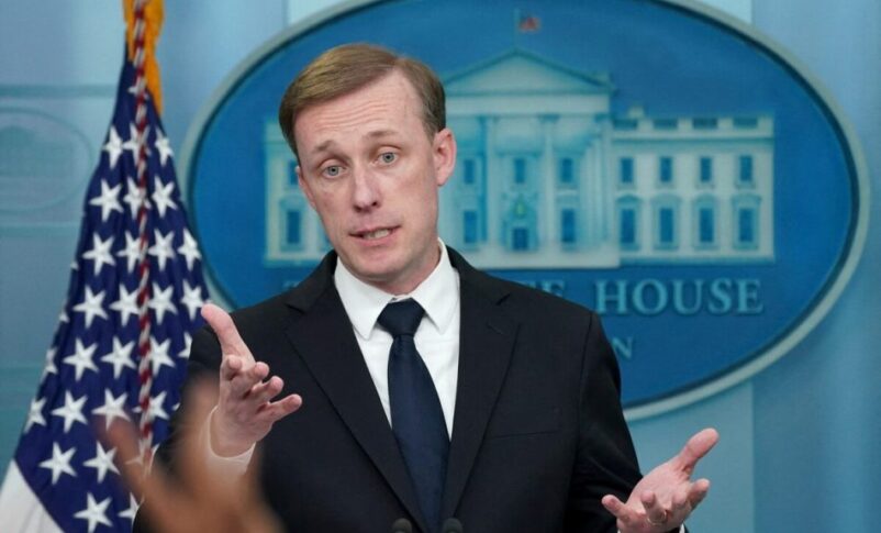 U.S. national security adviser Jake Sullivan speaks during a press briefing at the White House in Washington, U.S., April 24, 2023. Reuters Photo