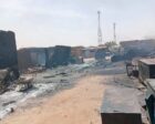 A file photo of Karnoi market after a drone strike on June 13, 2026
