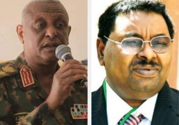 Gen. Yasir al-Atta (L) and Gen Salag Gosh