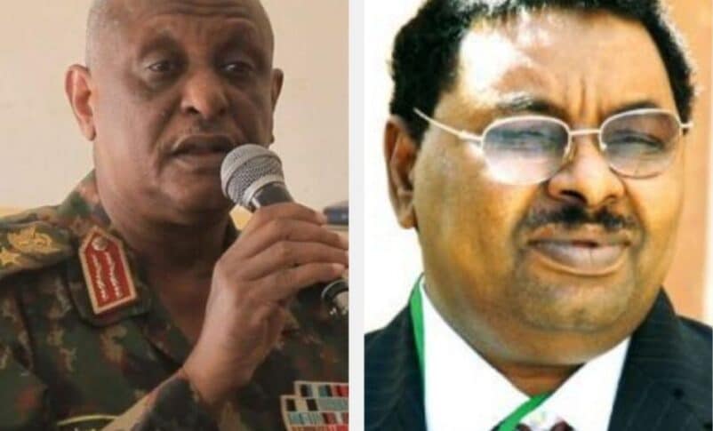 Gen. Yasir al-Atta (L) and Gen Salag Gosh