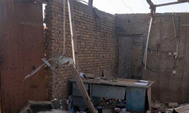 Bajoun mine market in South Kordofan after a drone attack on Oct 17, 2026