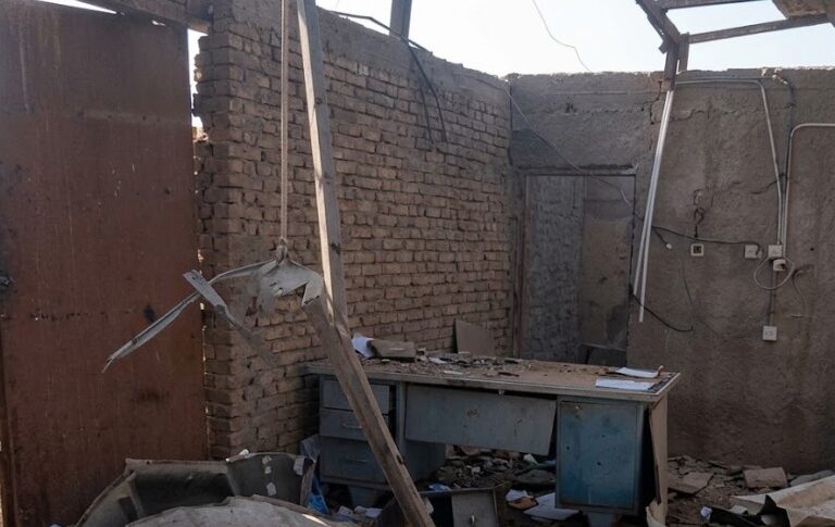 Bajoun mine market in South Kordofan after a drone attack on Oct 17, 2026