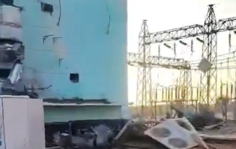 El Geneid power station after a drone attack on Oct 26, 2026