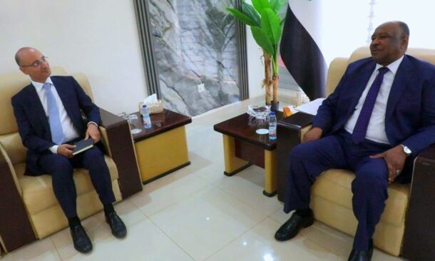 Foreign Minister Mohieddin Salem meets Franch special envoy for Sudan and Horn of Africa Jean-Marie Safa, on October 13, 2026