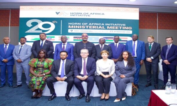 Horn of Africa Initiative minister and donors pose at the end of the 29th meeting in Nairobi on Sept 30, 2026