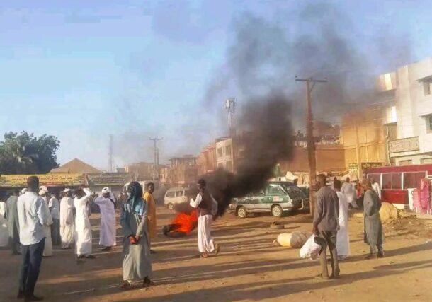Protest in Atbara market against fuel price increase on October 25, 2026