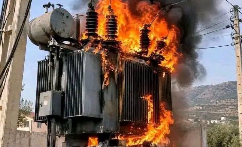 Shendi power station buring following a drone attack on Oct 30, 2026