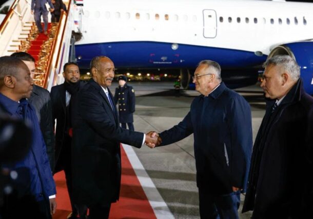 Sudan's Sovereign Council President and army chief Abdel Fattah al-Burhan arrives in Moscow on Oct 29, 2026