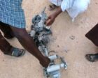 Wreckage of a one-way attack drone that struck El Obeid, Sudan, October 9, 2026.